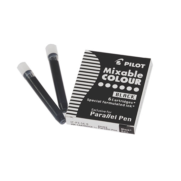 Bombičky pro PILOT Parallel Pen, 6ks, černé
