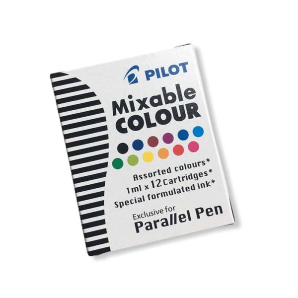 Bombičky do pera Pilot Parallel Pen, mnohobarevné, 12 ks